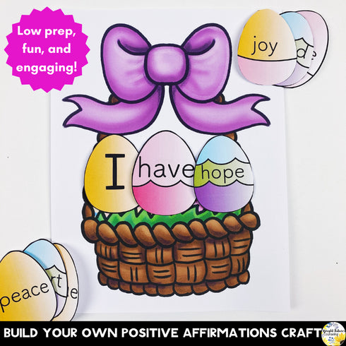 Positive Affirmations Easter & Springtime Self-Esteem Activity